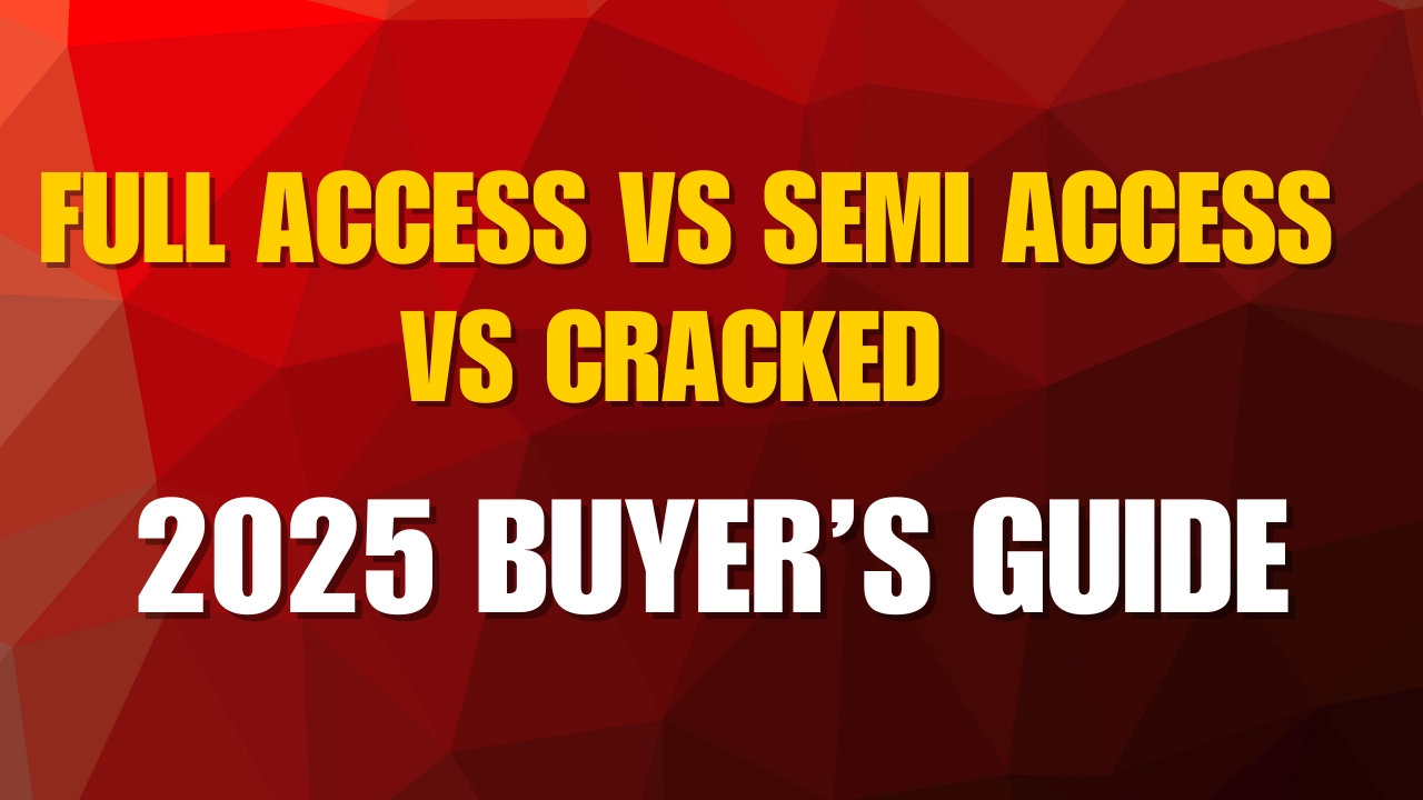 How to Choose the Right Game Account Full Access vs Semi Access vs Cracked – 2025 Buyer’s Guide