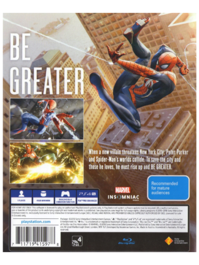 Marvel's Spiderman - PS4 (Pre-owned)